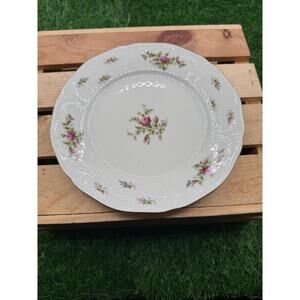 Rosen Thale Moss Rose Pattern Rose in the Middle Salad Plate- Single